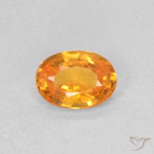 0.55ct طبيعي برتقالي زاهى زفير, بيضوي, VVS-VS