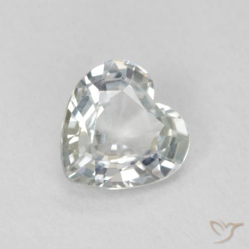 0.79ct طبيعي أخضر أصفر باهت زفير, قلب, VVS