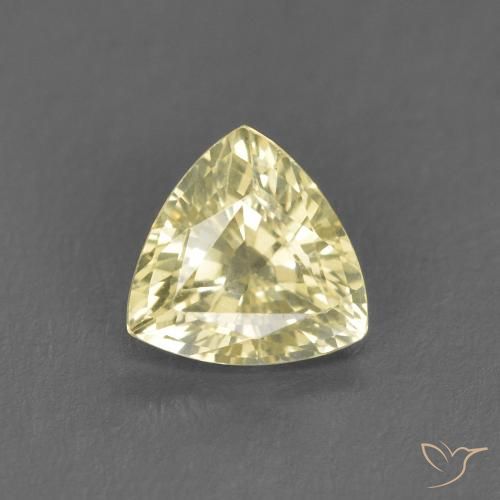 0.66ct طبيعي أصفر لاجونا فاتح زفير, مثلثى, VVS-VS
