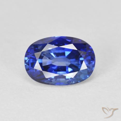 2.20ct طبيعي الأزرق الملكي زفير, بيضوي, قليلا جدا