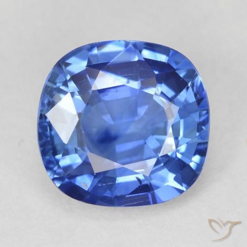3.23ct طبيعي أزرق داكن متوسط زفير, وسادة, VVS-VS