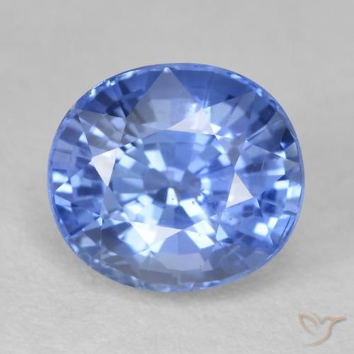 2.95ct طبيعي أزرق بحرى متوسك زفير, بيضوي, قليلا جدا