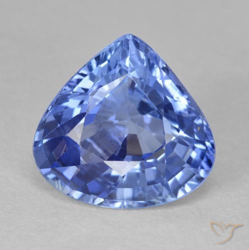 4.73ct طبيعي أزرق داكن متوسط زفير, شكل الكمثرى, VVS