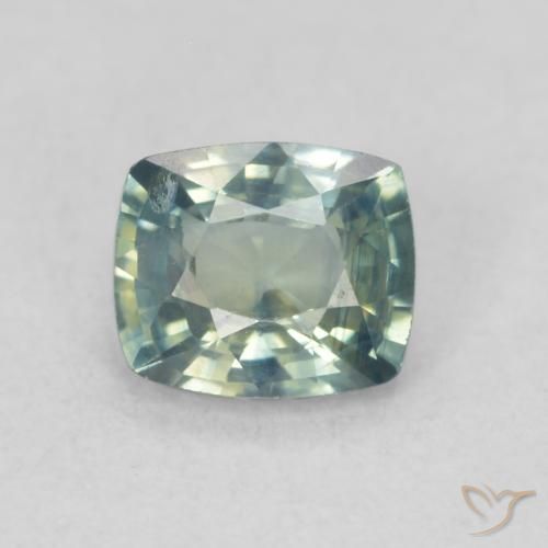 0.67ct طبيعي أخضر متوسط زفير, وسادة, قليلا جدا