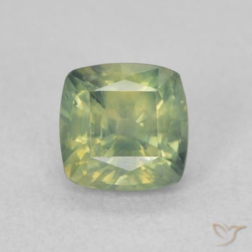 0.76ct طبيعي أخضر دافئ زفير, وسادة, قليلا جدا