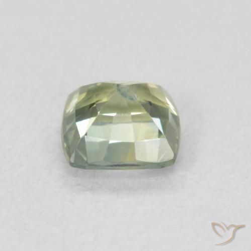 زفير Medium Light-Green طبيعي، وسادة، 0.61 قيراط، SI