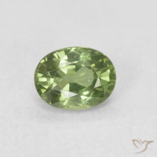 0.48ct طبيعي أخضر متوسط زفير, بيضوي, VVS-VS