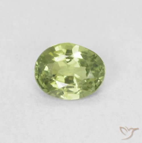 0.32ct طبيعي أخضر حيوى فاتح زفير, بيضوي, VVS-VS