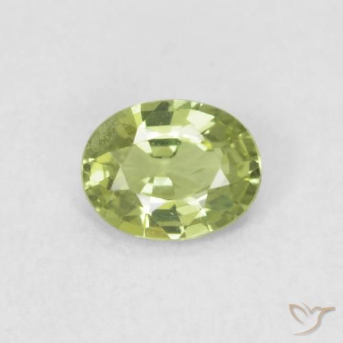 0.35ct طبيعي أخضر حيوى فاتح زفير, بيضوي, VVS-VS