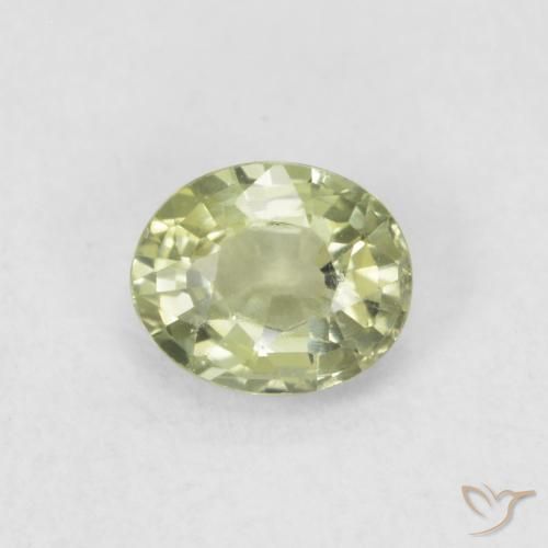 0.46ct طبيعي أخضر متوسط زفير, بيضوي, VVS-VS