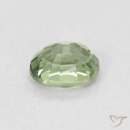 زفير Medium Light Green طبيعي، بيضوي، 0.59 قيراط، VVS-VS
