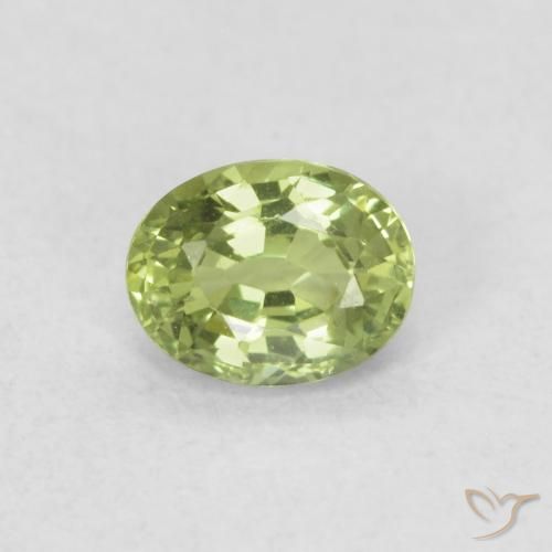 0.44ct طبيعي أخضر حيوى فاتح زفير, بيضوي, VVS-VS