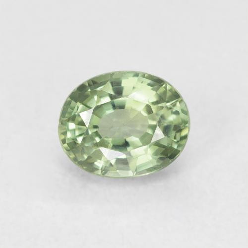 0.65ct طبيعي أخضر فاتح جدا زفير, بيضوي, VVS-VS