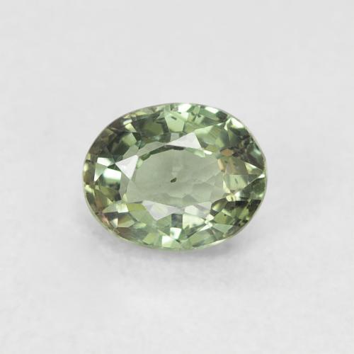 0.56ct طبيعي اخضر فاتح زفير, بيضوي, VVS-VS
