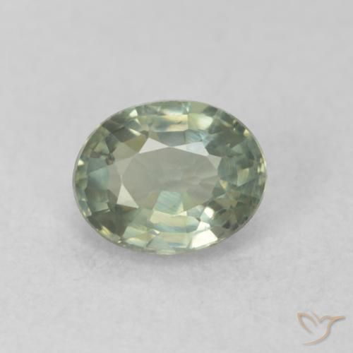 0.55ct طبيعي أخضر دافئ زفير, بيضوي, VVS-VS