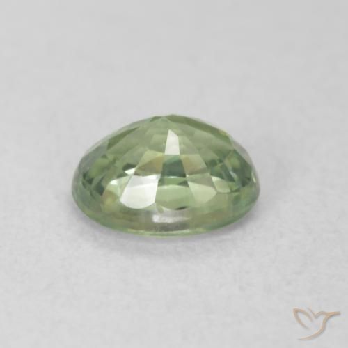 زفير Medium Light-Green طبيعي، بيضوي، 0.54 قيراط، VVS