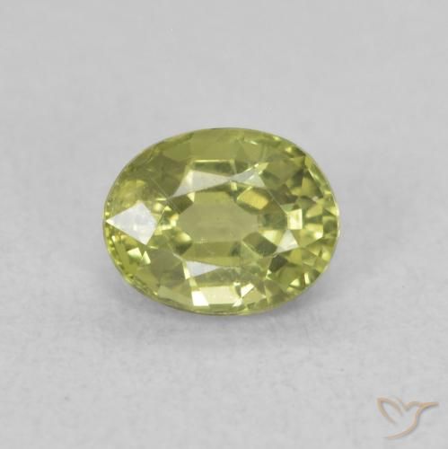 0.49ct طبيعي أخضر الغابة دافئ زفير, بيضوي, قليلا جدا
