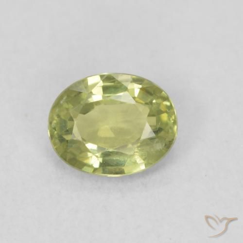 0.41ct طبيعي أخضر ترابى دافئ زفير, بيضوي, قليلا جدا