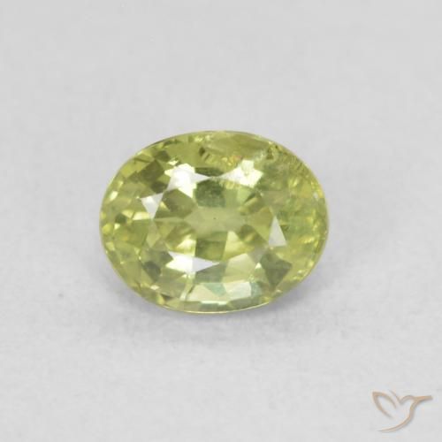 0.47ct طبيعي أخضر الغابة دافئ زفير, بيضوي, قليلا جدا