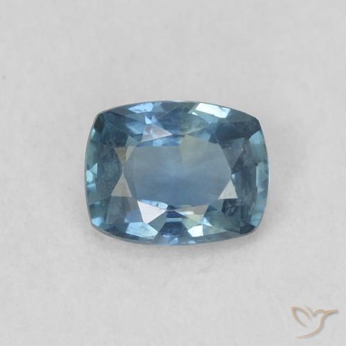 0.42ct طبيعي أزرق زفير, وسادة, قليلا جدا
