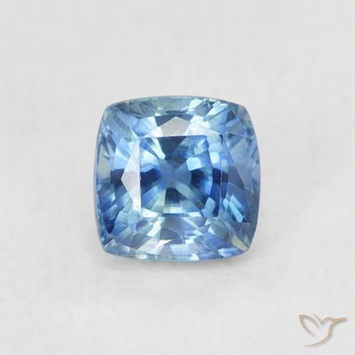 0.57ct طبيعي أزرق فاتح زفير, وسادة, VVS-VS