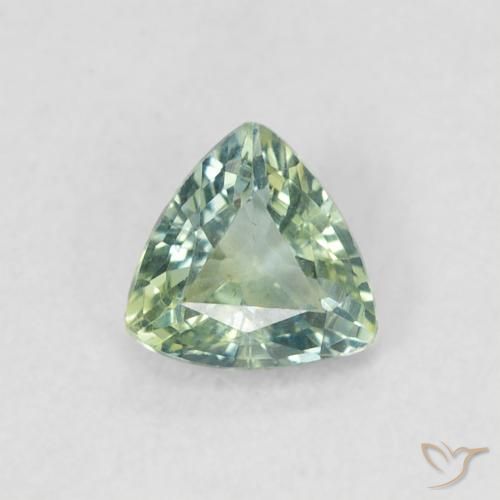 0.50ct طبيعي Medium Light Green زفير, مثلثى, VVS-VS