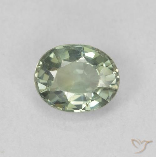 0.56ct طبيعي أخضر الغابات زفير, بيضوي, VVS-VS