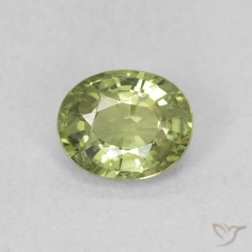 0.50ct طبيعي أخضر الغابة دافئ زفير, بيضوي, VVS-VS