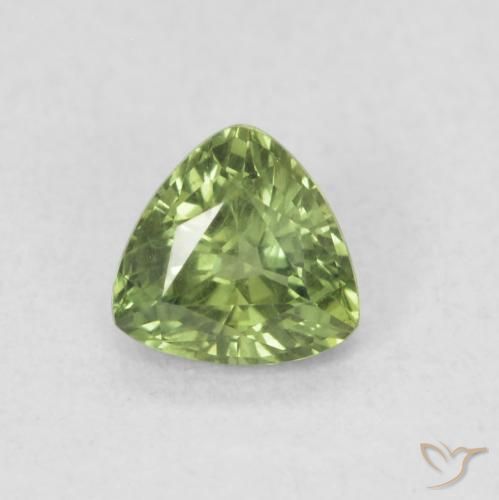 0.48ct طبيعي أخضر متوسط زفير, مثلثى, VVS-VS