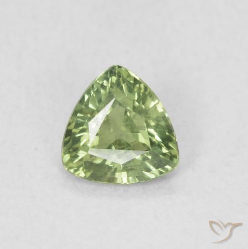 0.39ct طبيعي أخضر متوسط زفير, مثلثى, VVS-VS