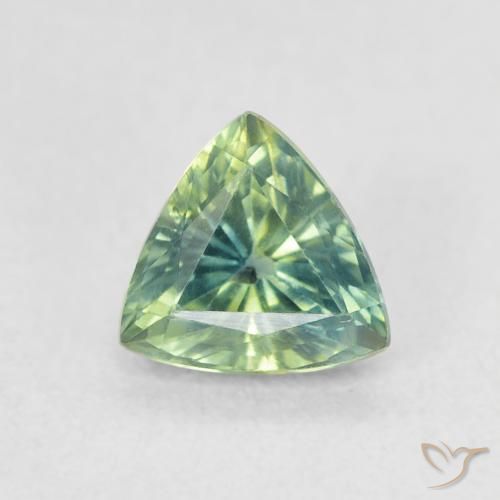0.79ct طبيعي اخضر فاتح زفير, مثلثى, VVS