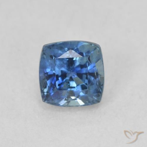 0.57ct طبيعي أزرق بحرى زفير, وسادة, قليلا جدا