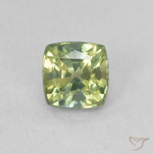 0.54ct طبيعي أخضر متوسط زفير, وسادة, VVS-VS