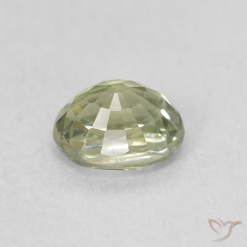 زفير Medium Dark-Green طبيعي، بيضوي، 0.57 قيراط، VVS