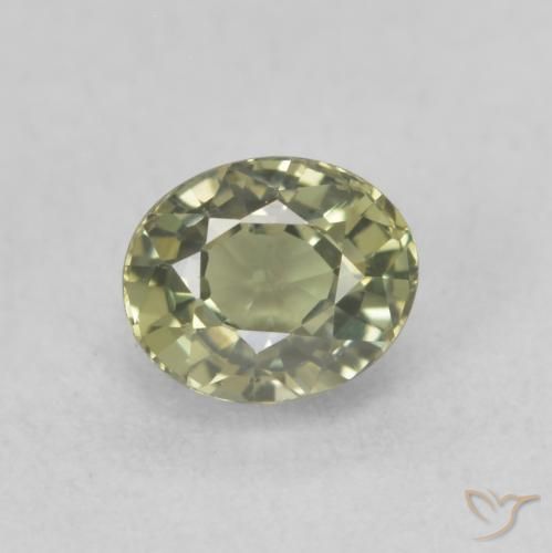 0.70ct طبيعي اخضر فاتح زفير, بيضوي, VVS