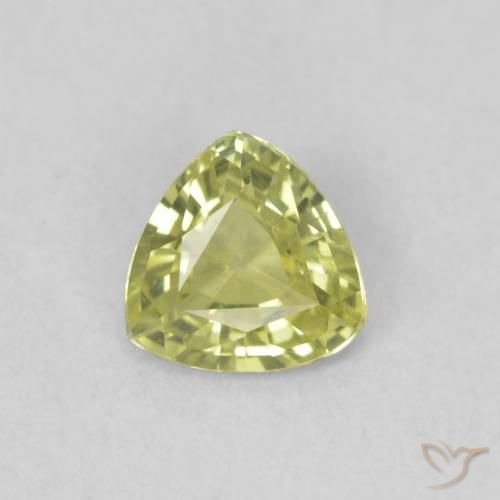 0.37ct طبيعي أخضر زيتوني زفير, مثلثى, VVS