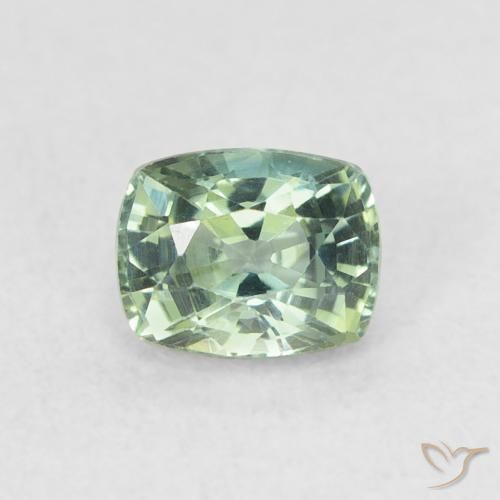 0.68ct طبيعي أخضر ترابى زفير, وسادة, VVS-VS
