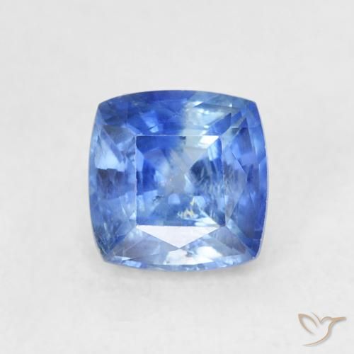 0.86ct طبيعي أزرق بحرى فاتح زفير, وسادة, VS-SI