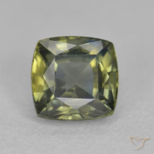 0.69ct طبيعي ازرق مخضر زفير, وسادة, VVS-VS