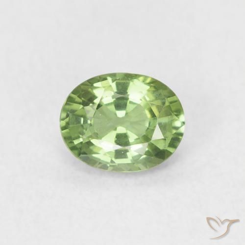 0.48ct طبيعي أخضر متوسط زفير, بيضوي, VVS