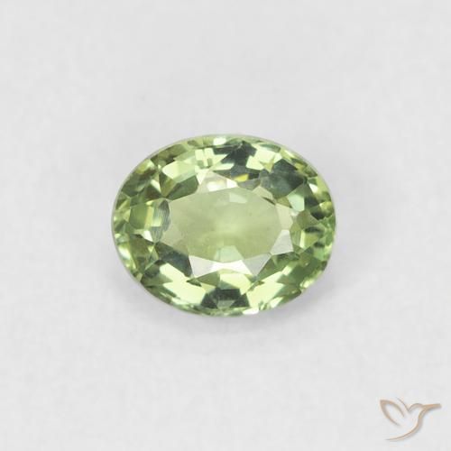 0.45ct طبيعي أخضر متوسط زفير, بيضوي, VVS