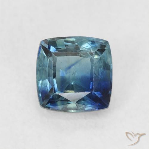 0.54ct طبيعي أزرق بحرى غامق زفير, وسادة, قليلا جدا