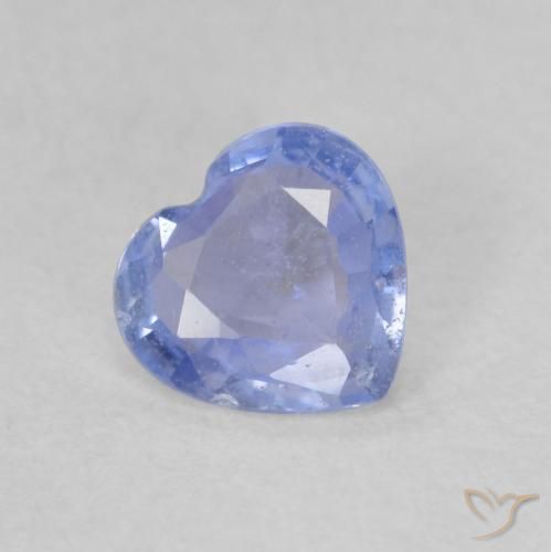 0.51ct طبيعي أزرق أرجوانى زفير, قلب, قليلا جدا