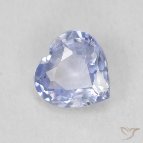 0.59ct طبيعي أزرق بنفسجى زفير, قلب, قليلا جدا