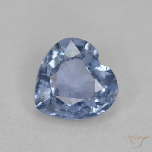 0.50ct طبيعي أزرق زفير, قلب, قليلا جدا, Photo A
