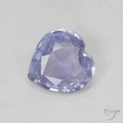 0.48ct طبيعي أزرق فاتح زفير, قلب, قليلا جدا