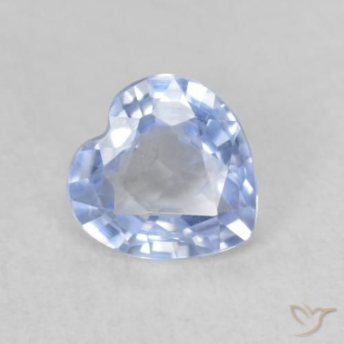 0.59ct طبيعي أزرق فاتح زفير, قلب, VVS-VS