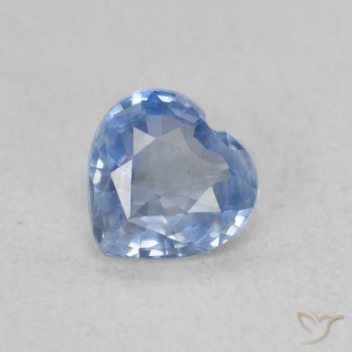 0.43ct طبيعي أزرق فاتح زفير, قلب, VVS-VS