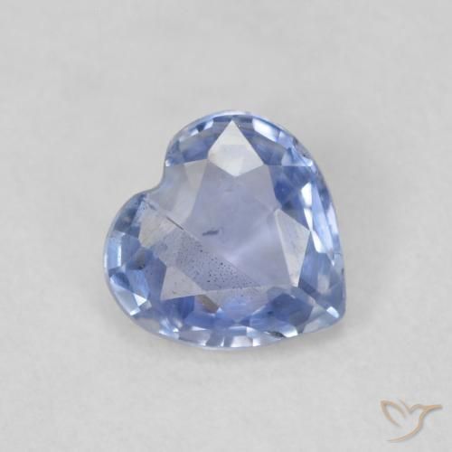 0.48ct طبيعي أزرق أرجوانى فاتح زفير, قلب, قليلا جدا