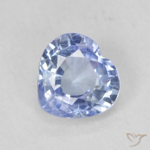 0.68ct طبيعي أزرق بنفسجى فاتح زفير, قلب, قليلا جدا